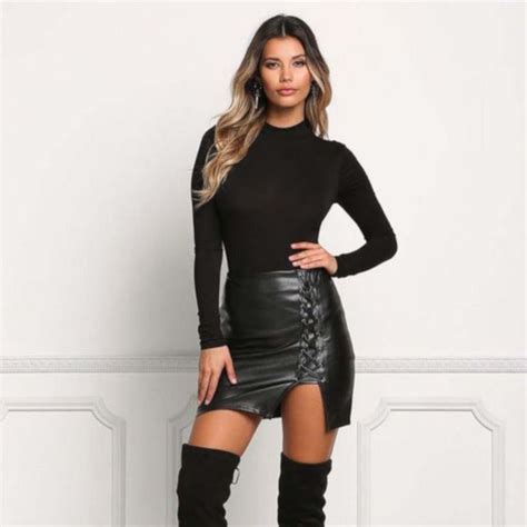 leather micro skirt|Leather Micro Skirt .